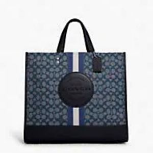 Dempsey Tote 40 In Signature Jacquard With Stripe And Coach Patch